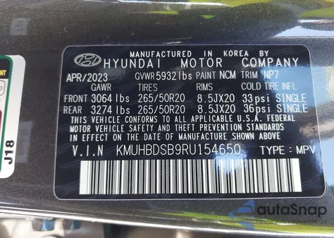 2024 Genesis Gv80 2.5T Awd from USA, damaged, VIN KMUHBDSB9RU154650